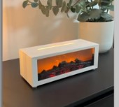 Aromatherapy Essential Oil Fireplace Diffuser Colored Flame Diffuser Bonfire Fireplace Humidifier with Remote Control for Home Office