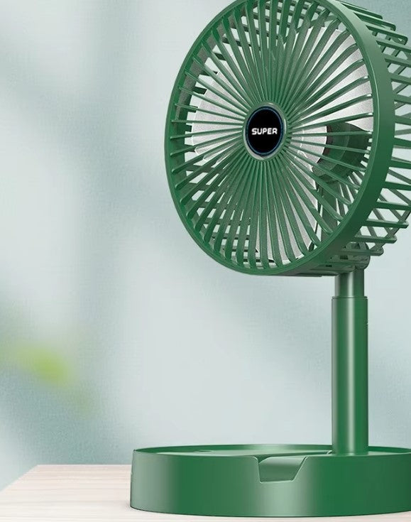 Cartoon fan folding small fan mini USB fan silent children's desk student dormitory power supply