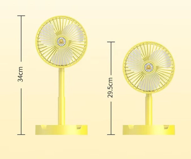 Cartoon fan folding small fan mini USB fan silent children's desk student dormitory power supply